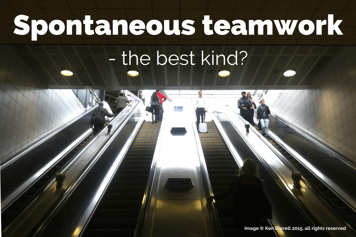 Spontaneous teamwork - the best kind