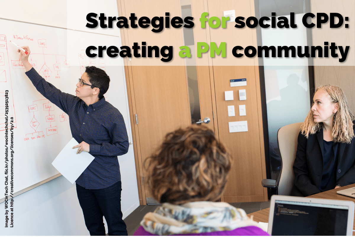 Strategies for social CPD - creating a PM community